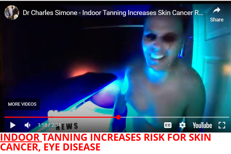 INDOOR TANNING INCREASES RISK FOR SKIN CANCER, EYE DISEASE