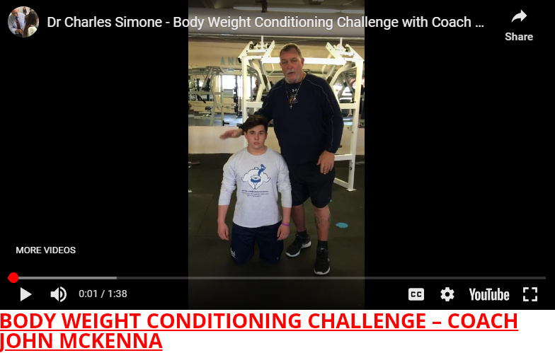 BODY WEIGHT CONDITIONING CHALLENGE – COACH JOHN MCKENNA