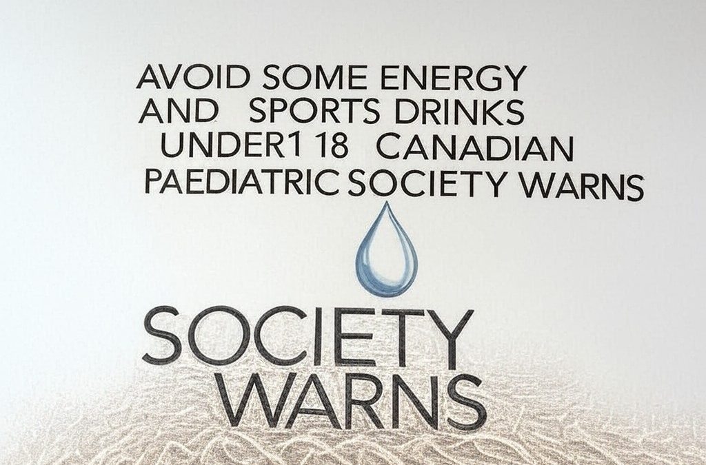 AVOID SOME ENERGY AND SPORTS DRINKS UNDER 18 – CANADIAN PAEDIATRIC SOCIETY WARNS